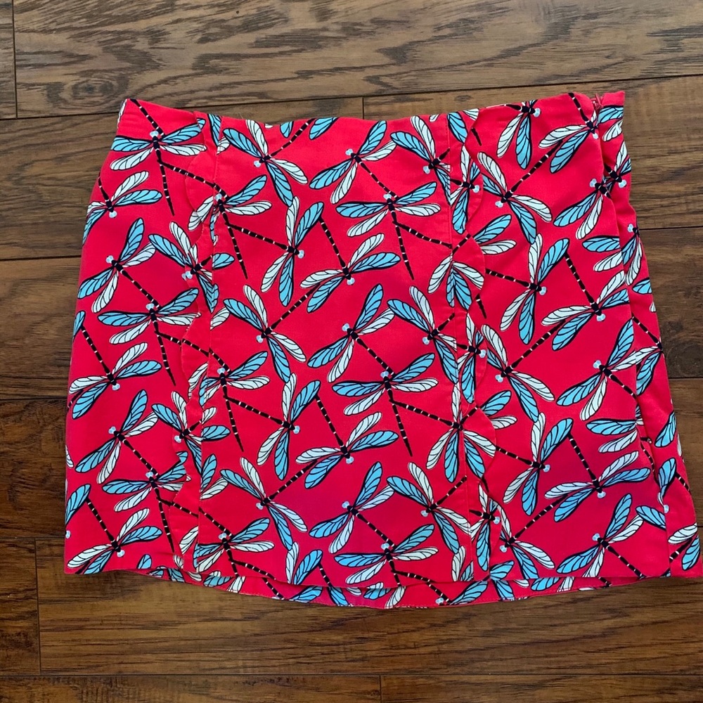 Crown & Ivy Dragonfly Red Skort